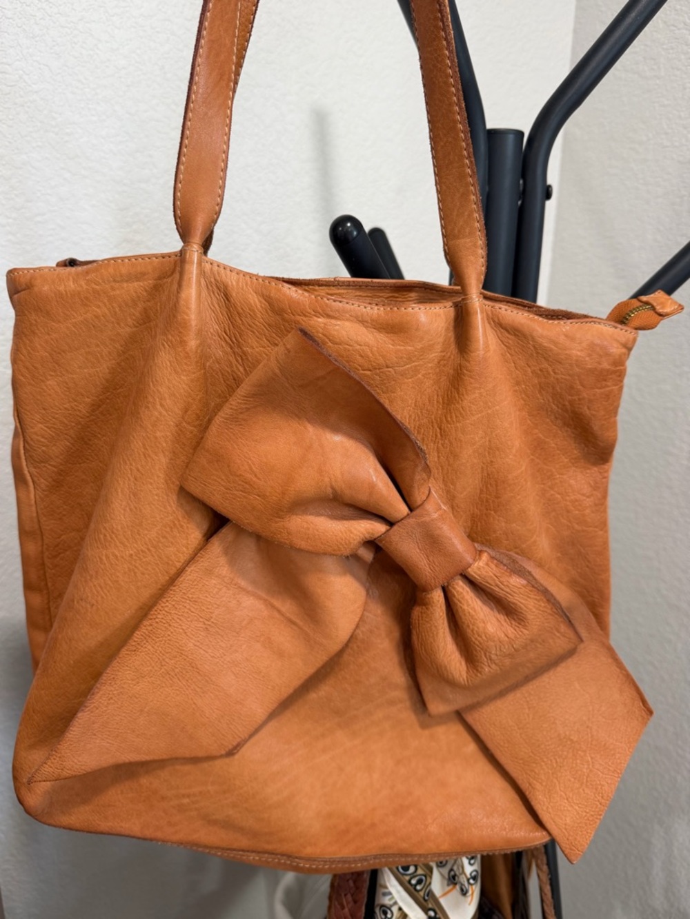 Sundance Leather Purse with Oversized Bow 🎀